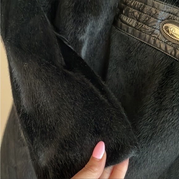 Ladies Lucy Fashion Faux Fur mix Zip Jacket size Small - Picture 9 of 12